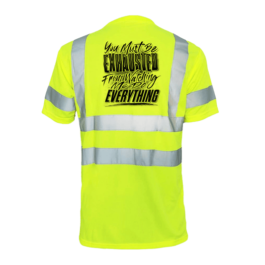 Exhausted - Reflective Safety T-Shirt