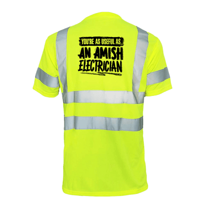 Amish Electrician - Reflective Safety T-Shirt