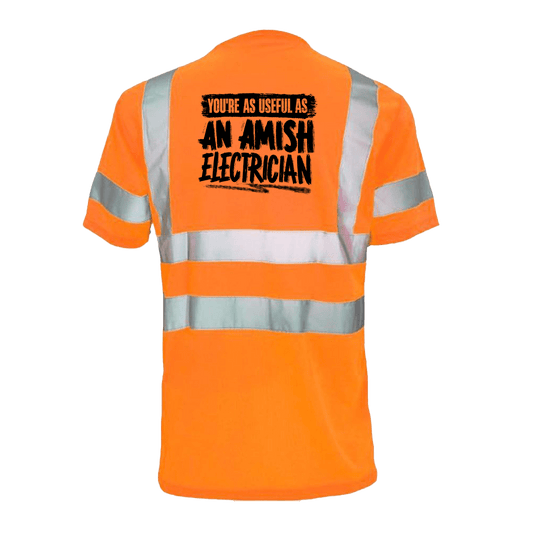 Amish Electrician - Reflective Safety T-Shirt